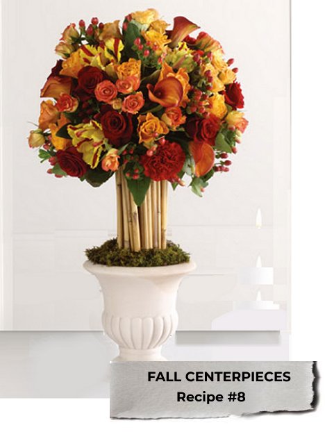 Fall Wedding Centerpieces - DIY Flower Tutorials, Recipes & Supplies