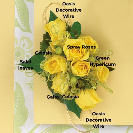 Flower Corsage - Wedding Flower Tutorials, Recipes & Supplies