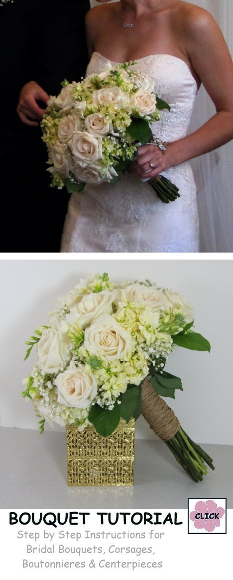 1/6* Wedding Bouquet Bridal Posy Wet Foam Flowers Floral Holder-Decoration