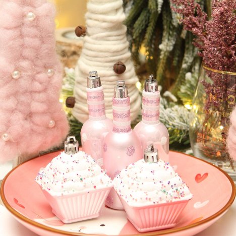 Pink Christmas Ornaments - Ideas for Decorating Christmas Trees