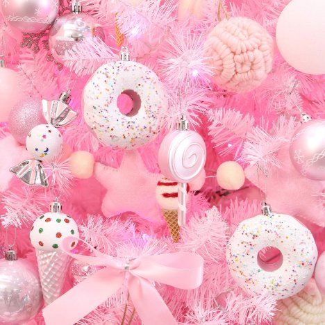 Pink Christmas Ornaments - Ideas for Decorating Christmas Trees