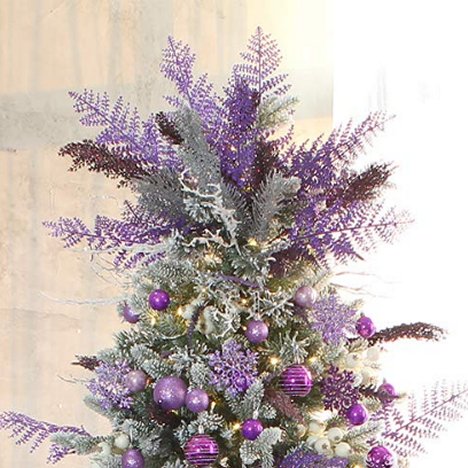 purple christmas ornaments images