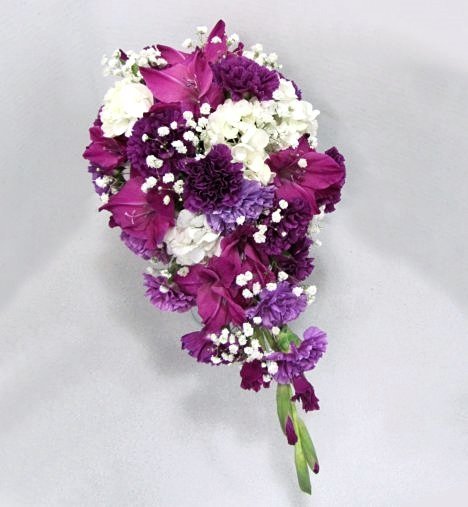 purple wedding flower bouquets easy wedding flower tutorials