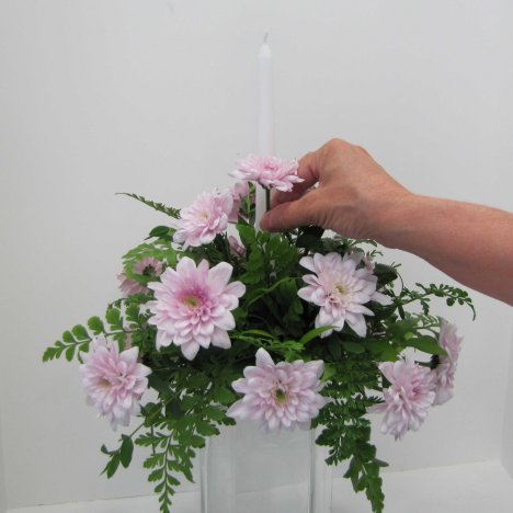 tall flower centerpieces vase perception depth