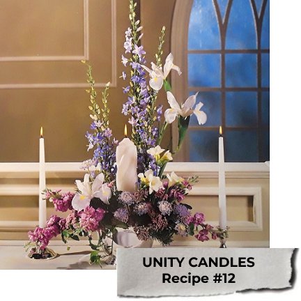 Unity Candle Decorations - Flower Tutorials, Recipes & Florist Supply