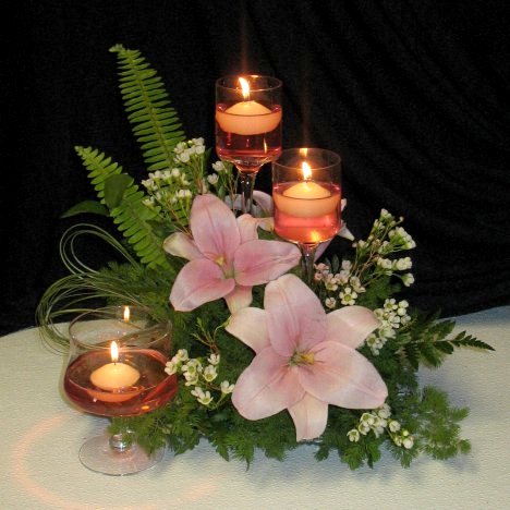 Votive Candle Centerpieces - Wedding Fresh Flower Tutorials