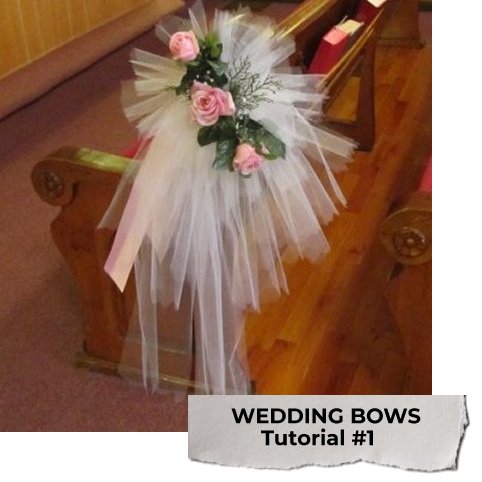 Wedding Pew Bows Easy Diy Flower And