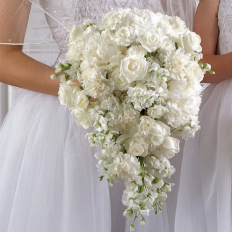 White Bridal Bouquet - DIY Wedding Flower Tutorials & Supplies